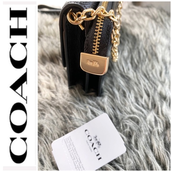 NWT authentic COACH 3 in 1 leather purse black - Picture 3 of 9